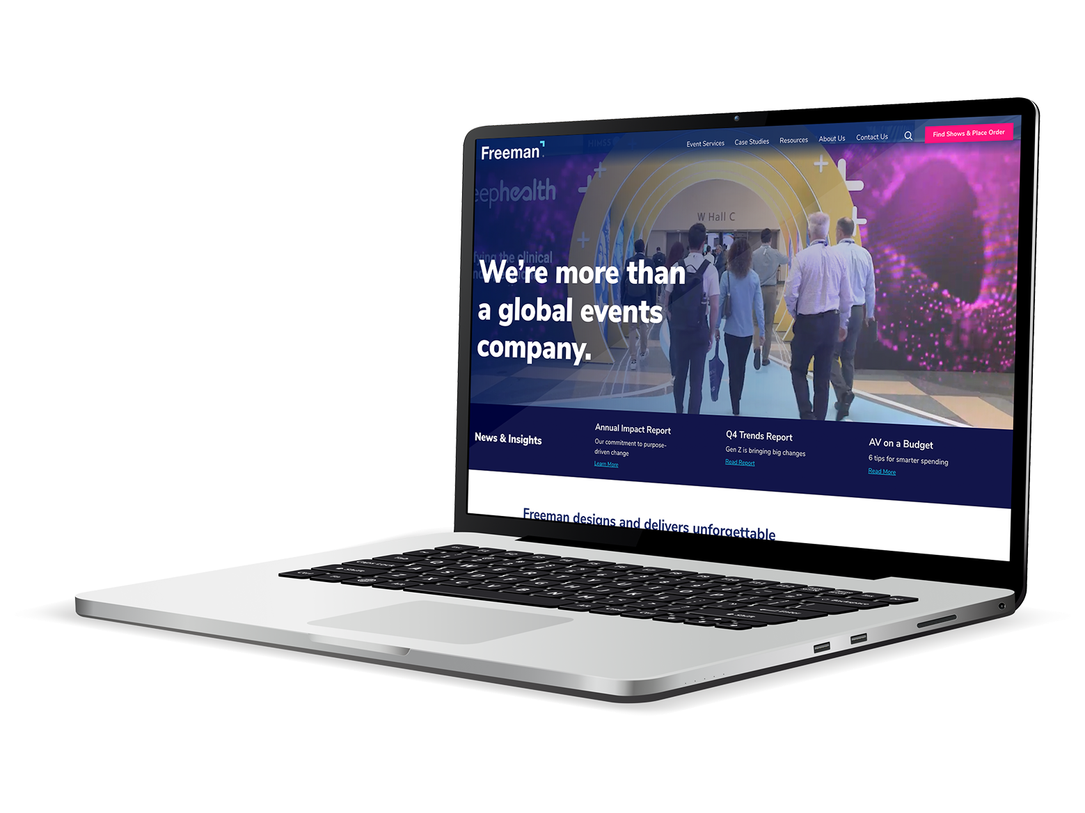 Screen shot of the Freeman website by WebDevStudios