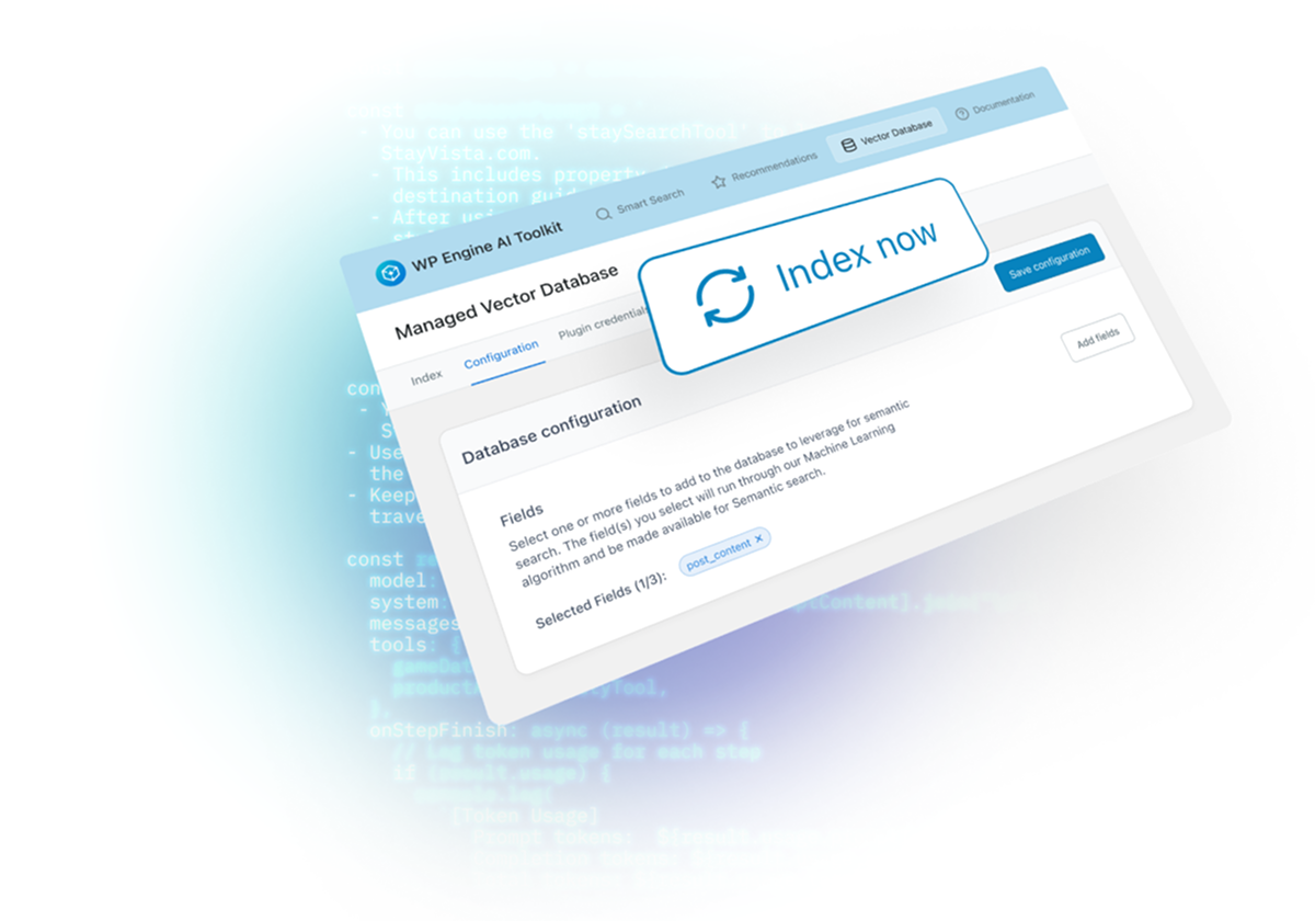 managed vector database screenshot of tool